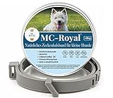 MC-Royal® Zeckenhalsband für kleine Hunde und Katzen - Effektiver Schutz vor Ungeziefern - wasserdicht und verstellbar - bis zu 8 Monate Zeckenschutz mit 100% natü