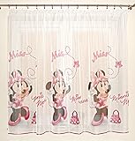 Voile-Vorhang, Minnie Maus, mit Faltenband, 150 cm, R