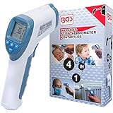 BGS 6006 | Stirn-Fieber-Thermometer | Infrarot kontaktlos | für Baby, Kind, Erwachsene + Objekt-Messung | 0 - 100°