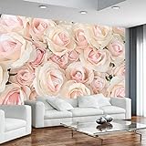 Moderne Romantisch Hot Pink Rose Wandtapete Wohnzimmer Hochzeitszimmer Hintergrund Wandtuch Wandtapete 3D 3D Tapete Effekt Tv Sofa Die Fototapete Wandbild Wohnzimmer Schlafzimmer-350cm×256