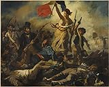 Poster Plakat Eugene Delacroix Die Freiheit führt das Volk R