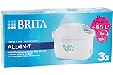 BRITA Filterkartusche MAXTRA PRO All-IN-1-3-Pack Vorteilspack | Wasserfilterpatrone für reines und frisches Leitungswasser!