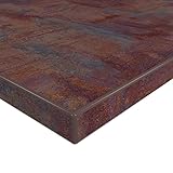 MySpiegel.de Tischplatte Holz Zuschnitt nach Maß Beschichtete Holzdekorplatte Rusty Iron in 19mm Stärke (30 x 30 cm, Rusty Iron)