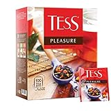 Tess Schwarztee Pleasure exotische Früchte 100 Teeb