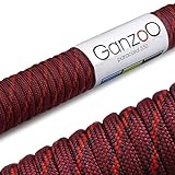 Ganzoo Paracord 550 Seil für Armband, Leine, Halsband, Nylon/Polyester-Seil 30 Meter,