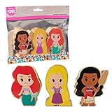 Disney Wooden Toys Just Play 3-teiliges Figuren-Set mit Rapunzel, Arielle und Moana Amazon Ex