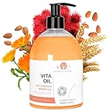 Vita Oil Anti Dehnungsstreifen: Schwangerschaftsstreifen, Straffendes Körperöl, Bekämpft Hauterschlaffung um 87%, Verbessert das Hautbild (Mandeln, Vitamine A & E) - 500
