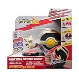 Pokémon PKW2728 - Surprise Attack Game Einzelpack- Mimigma mit Luxusball, offizielle Pokémon Figur mit Luxusb