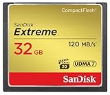 SanDisk Extreme CompactFlash Speicherkarte 32 GB (Für DSLR-Kameras, UDMA7, Schreiben mit 85 MB/s, Übertragen mit 120 MB/s, VPG-20 für Full-HD-Video)