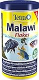 Tetra Malawi Flakes - Flocken-Fischfutter für alle pflanzenfresesnden ostafrikanische Cichliden, 1 L D