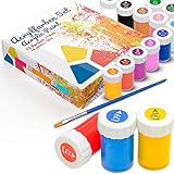 Tritart Acrylfarben Set für Kinder und Erwachsene - 15x Acrylfarbe mit Pinsel - Acryllack 16-teiliges Set - wasserfestes Acryl Farben S