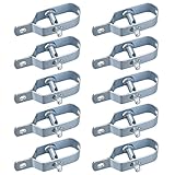 10 Stück Drahtspanner verzinkt, Maschendrahtzaun Spanndraht, Zaunspanner, Drahtzaun Spanner für Garten Spanndraht Wildzaun Forstzaun Weidezaun Knotengeﬂechtzaun (silbrig)