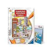 Ravensburger tiptoi ® Englisch Buch | Grundschulwörterbuch Englisch + Kinder Weltkarte - Länder, Tiere,