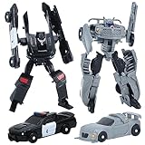2 PCS Roboter Spielzeug 2 in 1- Roboter Auto, Deformierter Autoroboter, Roboter Action Figure Spielzeug, Wandelbares Actionfigur-Spielzeug füR Kinder Geschenk