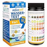 9-in-1 Wassertest – 100 Stück Trinkwasser Teststreifen zur Überprüfung der W