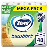 Zewa bewährt Toilettenpapier mit Strohanteil 3x 16 R