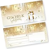 tatmotive Geschenkgutscheine Weihnachten Stardreams (50 Stück) Gutscheine Weihnachten Gutscheinkarten für Kunden für Firma Gewerb