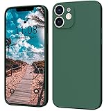 ORDA Hülle Kompatibel mit iPhone 11 Hülle Silikon Case, Handyhülle für iPhone 11 Ultra Dünn Slim mit Microfiber, Kratzfeste Rundumschutz Case Schutzhülle Hülle für iPhone 11 6.1'' Dunkel Grü
