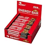 Squeezy Energy Bar (Apfel) 12er Pack - Kohlenhydratreicher Energieriegel - Fitness & Energie Booster für den Ausdauersp