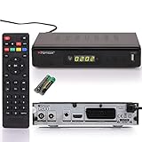 RED OPTICUM C200 HD Kabelreceiver I Digitaler Kabel-Receiver HD mit LED-Display - EPG - HDMI - USB - SCART - Coaxial Audio I Stromsparender Receiver für Kabelfernsehen I DVB-C Receiver schw