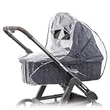 Zamboo Universal Komfort Regenschutz für Kinderwagen/Babywannen - gute Luftzirkulation, Sichtfenster mit Vordach, S
