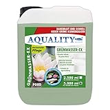 AQUALITY Gartenteich Grünwasser-EX (Besonders wirksam bei grünem Wasser, dauerhaft und schnell, grüne Schwebealgen, verhindert die Algenneubildung), Inhalt:5 L