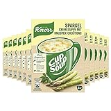 Knorr Cup a Soup Spargel Cremesuppe mit Knusper-Croûtons schnelle Suppe mit nachhaltig angebautem Spargel 12x 3
