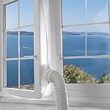 HEYOUTH Fensterabdichtung Für Mobile Klimageräte,Klimaanlage Fensterabdichtung,Dachfenster Klimaanlage Abdichtung,White Waterproof Window Seal 300cm Ohne Bohrlöcher Selbstklebend Für Schwing