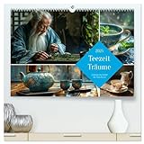 Teezeit Träume (hochwertiger Premium Wandkalender 2025 DIN A2 quer), Kunstdruck in Hochg