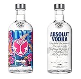 Absolut Tomorrowland 0,7l + Absolut Vodka 0,7l 40% Vol. limeted Edition 2021 (2 Flaschen)