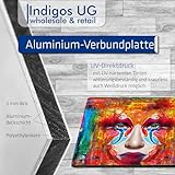 Indigos UG - Aluverbundplatte 3mm - Warnung vor magnetischem Feld Warnschild, 20