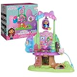 Gabby's Dollhouse, Transformierendes Garten-Baumhaus-Spielset mit Lichtern, 2 Figuren, 5 Zubehörteilen, 1 Lieferung, 3 Möbel, Kinderspielzeug ab 3 J