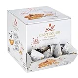 Belli Cantuccini alle mandorle (1x 600g) | 60x Kekse pro Box | Gebäck mit Mandeln aus Italien | einzeln verpackte Kekse in einer praktischen Box