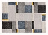 OCI Castle BEPPO Teppich 677 grau-Mix-blau 80 x 300