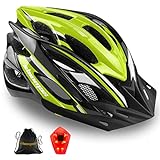 Shinmax Fahrradhelm Herren Damen mit Licht und Visier Cycle Helmet Bike Helmet with Detachable Visor Shield Road Bicycle Helmet for Man and Woman Adjustable Adult Safety