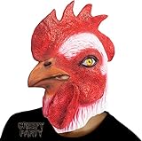 CreepyParty Hahn Maske Tier Latex Vollkopf Realistische Masken Für Halloween Karneval Kostüm Party