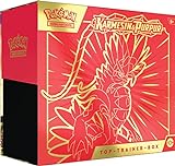 Pokémon-Sammelkartenspiel: Top-Trainer-Box Karmesin & Purpur (Koraidon) (9 Boosterpacks & Premium-Zubehör)