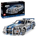 LEGO Technic 2 Fast 2 Furious Nissan Skyline GT-R R34 Automodell-Bauset für Erwachsene - mit Driftfunktion, Lenkung, Federung und 6-Zylinder-Motor - Sammlergeschenk für Fans - 42110