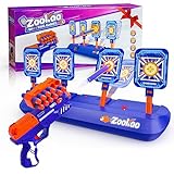 Zookao Spielzeug Pistole für Kinder, Automatische Zielscheiben Digitale Ziele für Nerf Gun Spielzeug Ab 6 7 8 9 10 11 12 Jahre Junge Mädchen Halloween Weihnachten Geschenke Junge 6-12 J