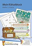 Mein Rätselblock Mathe 2. Klasse: Rätsel für kluge Köpfe mit Lösungen - Förderung mit Freude (Das Rätselbuch für die Grundschule, Band 692)