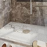 rutschfeste Badematten, für die Innenbadewanne, weiche strukturierte Badewanne, Luffa-Matten für die Dusche, Badewannenmatte mit Abfluss, weiche Komfort-Badezimmermatten (Farbe: I, Größe: 50