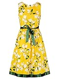 ApartFashion Damen Kleid, Zitrone-Multicolor, N