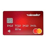 Aircash MasterCard Prepaid-Karte Kunststoff – Eine sichere und Private Art, online und im Geschäft zu bezahlen, Lightweight, R