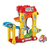 Vtech TUT TUT Baby Flitzer - 4-in-1-Rampe – Autorampe Spielset mit 4 Aufbaumöglichkeiten und Rennauto – Für Kinder von 1-5 J