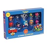 P.M.I. Trading | Brawl Stars 12 Sammelfiguren Deluxe Set Fensterbox | Season 1 | Mini Figuren Gaming |12 zufällige Figuren aus 24 | Ab 3+ Jahren | D