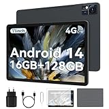2025 Tablet 11 Zoll Android 14 | Dual 4G SIM 5G WiFi, 16GB RAM + 128GB ROM/1TB TF | Tablet Mit Schutzhülle | Octa-core Gaming Tablets | 13MP + 8MP | 7000mAh | 1280 x 800 | BT 5.0 | GMS | GPS | G