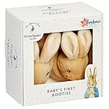 Official Peter Rabbit („Peter Hase“) Babyschuhe – Krippenschuhe für neugeborene Jungen und Mädchen – Unisex-Babypantoffeln von Rainbow Desig