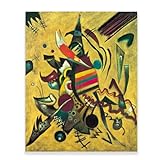 Wassily Kandinsky Leinwanddruck, Wandkunst – Punkte Poster – moderne abstrakte Gemälde, Lyrische Kunst, coole Wanddekoration für Wohnzimmer, Schlafzimmer, Büro, ungerahmt (Punkte, 30 x 38 cm)