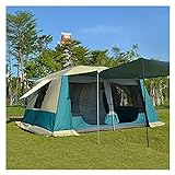 Übergroße Zelte, Campingzelte, Zelte für Camping, 10 Personen, wasserdicht, Campingzelte mit Sonnenschutz, UV-Schutz, sofortige Familienzelte für Reisen, Camping, Picknick und Outdoor (Farbe: A) (A)