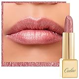 OULAC Lippenstift Metallic Glanz Finish, Kein Körniges Gefühl Lipstick mit Langanhaltend Feuchtigkeitsspendende und Wasserdicht, Vegan, 4.3g, (13) Baby Ang
